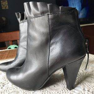 Leather boots